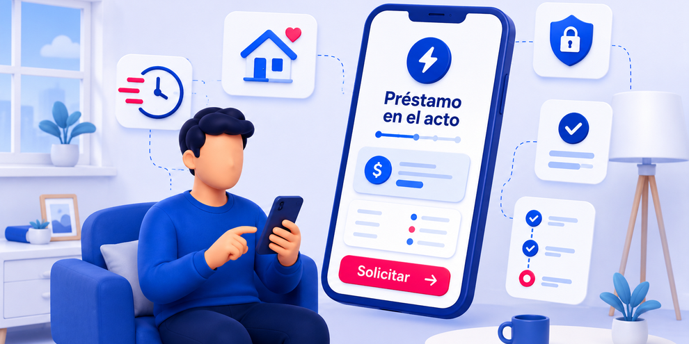 ¿Cómo conseguir un préstamo en el acto sin salir de tu casa?