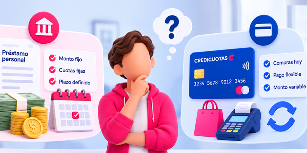 Préstamo personal o tarjeta de crédito: ¿qué conviene?