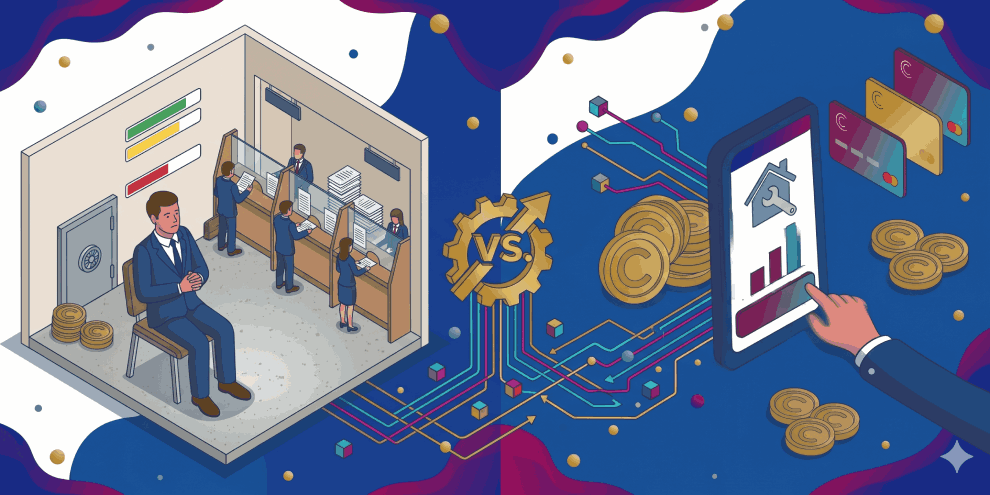 Préstamos online vs préstamos bancarios